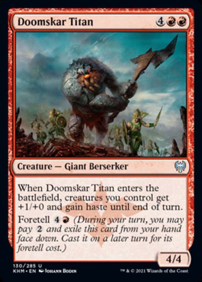 Doomskar Titan (Kaldheim) Light Play Foil