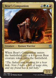 Bear's Companion (Khans of Tarkir) Near Mint