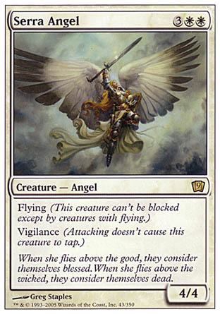 Serra Angel (9th Edition) Medium Play Foil
