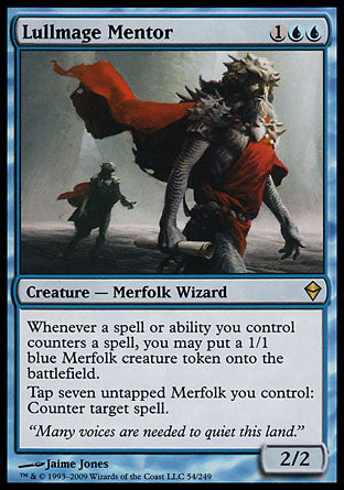 Lullmage Mentor (Zendikar) Damaged / Poor