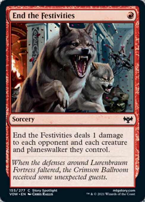 End the Festivities (Innistrad: Crimson Vow) Medium Play