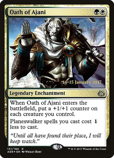 Oath of Ajani (Promos: Prerelease Cards) Near Mint Foil