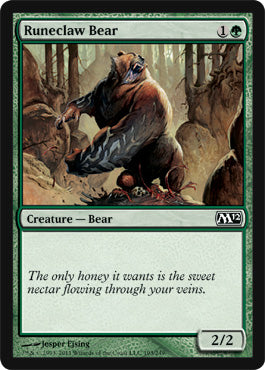 Runeclaw Bear (Magic 2012 Core Set) Medium Play