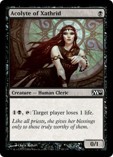 Acolyte of Xathrid (Magic 2010 Core Set) Medium Play Foil