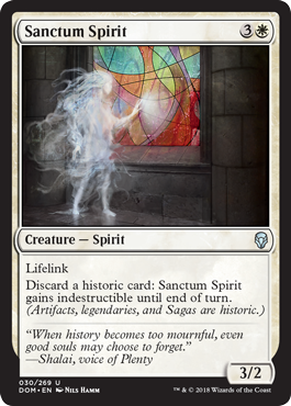 Sanctum Spirit (Dominaria) Medium Play
