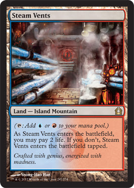 Steam Vents (Return to Ravnica) Medium Play