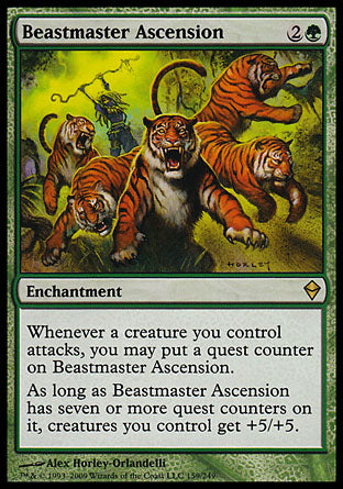Beastmaster Ascension (Zendikar) Near Mint