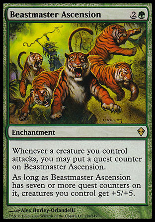 Beastmaster Ascension (Zendikar) Heavy Play