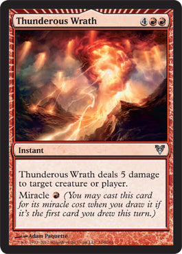 Thunderous Wrath (Avacyn Restored) Light Play