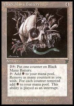 Black Mana Battery (Legends) Medium Play
