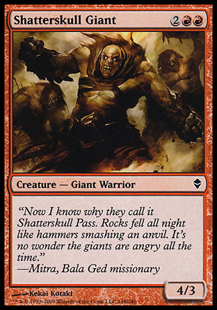 Shatterskull Giant (Zendikar) Light Play