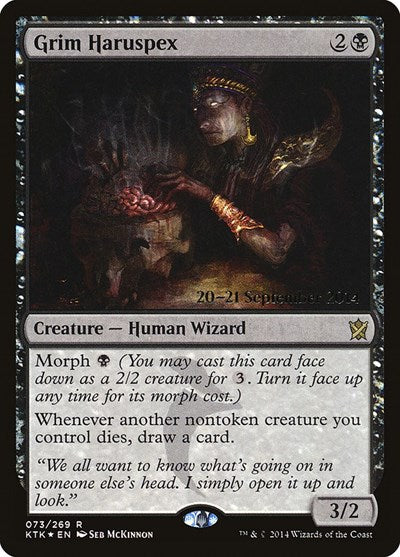 Grim Haruspex (Promos: Prerelease Cards) Medium Play Foil