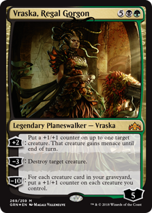 Vraska, Regal Gorgon (Guilds of Ravnica) Near Mint Foil