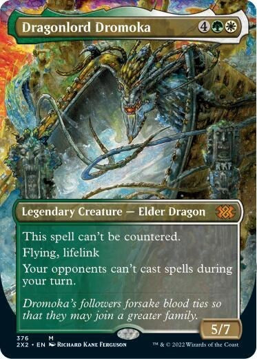Dragonlord Dromoka (Borderless) (Double Masters 2022) Near Mint