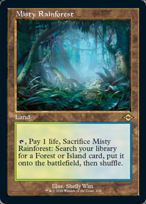 Misty Rainforest (Retro Frame) (Modern Horizons 2) Near Mint