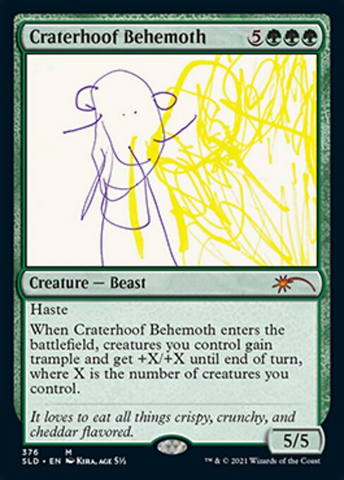 Craterhoof Behemoth 376 (Secret Lair) Near Mint Foil