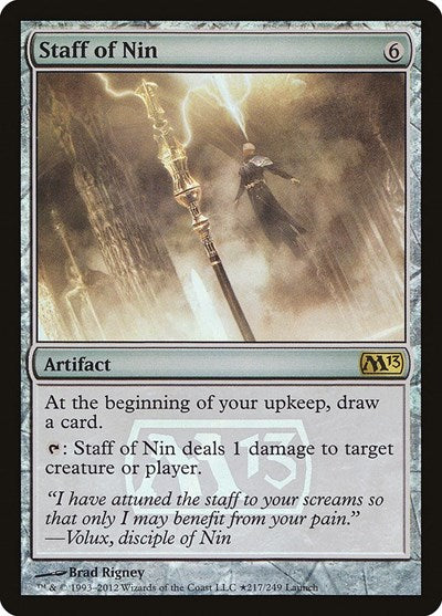 Staff of Nin (Promos: Launch Party and Release Event) Damaged / Poor Foil