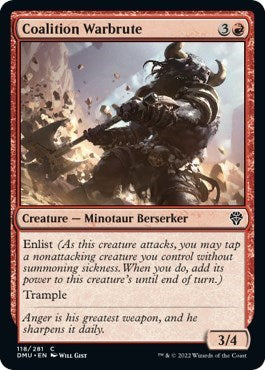 Coalition Warbrute (Dominaria United) Near Mint Foil