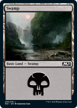 Swamp (268) (Magic 2021 Core Set) Light Play