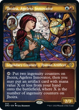 Jhoira, Ageless Innovator (Textured Foil) (Dominaria United) Light Play Foil