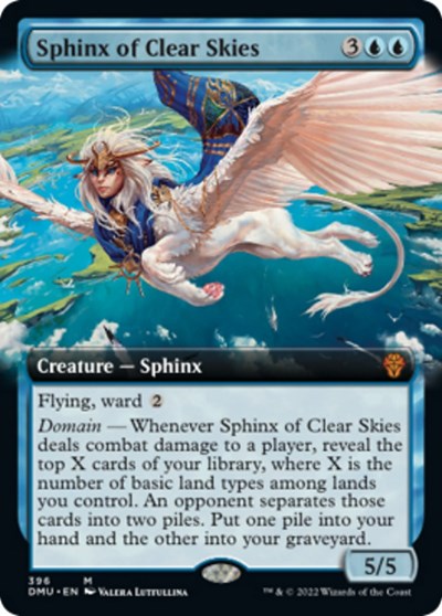 Sphinx of Clear Skies (Extended Art) (Dominaria United) Light Play