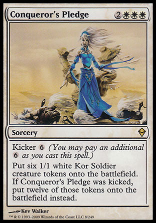 Conqueror's Pledge (Zendikar) Heavy Play
