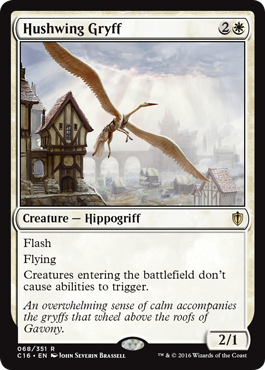 Hushwing Gryff (Commander 2016 Edition) Light Play