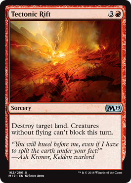 Tectonic Rift (Magic 2019 Core Set) Medium Play