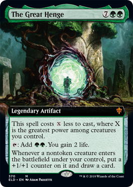 The Great Henge (Extended Art) (Throne of Eldraine) Medium Play Foil