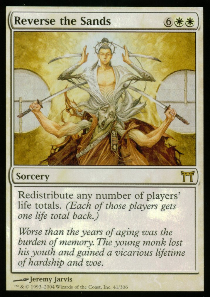 Reverse the Sands (Champions of Kamigawa) Medium Play