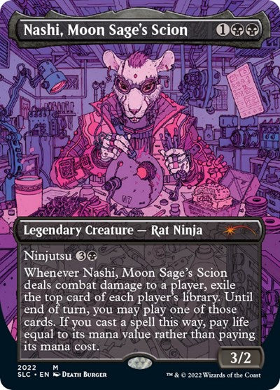 Nashi, Moon Sage's Scion (Borderless) (Secret Lair: 30th Anniversary Countdown Kit) Near Mint Foil