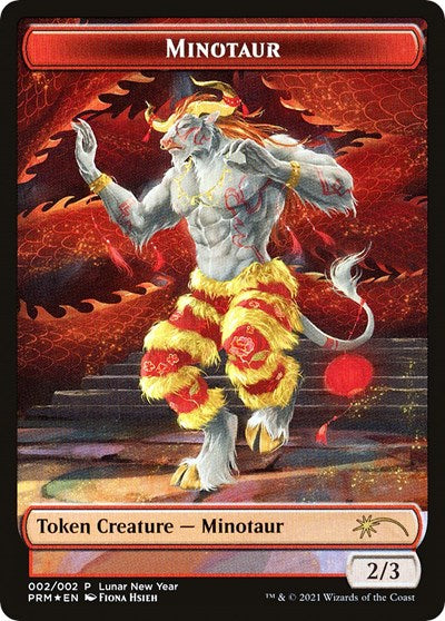 Minotaur Token (2021 Lunar New Year Promo) (Promos: Unique and Miscellaneous) Near Mint Foil
