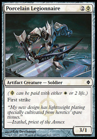 Porcelain Legionnaire (New Phyrexia) Medium Play Foil