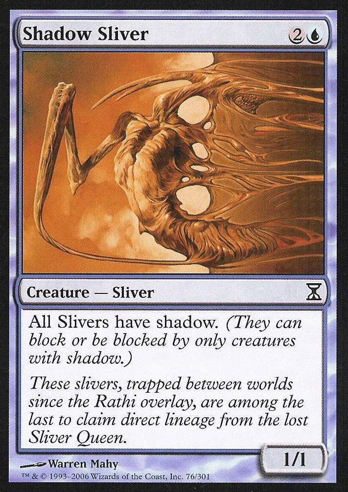Shadow Sliver (Time Spiral) Medium Play Foil