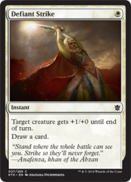 Defiant Strike (Khans of Tarkir) Light Play