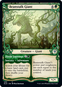 Showcase Beanstalk Giant (Throne of Eldraine) Near Mint