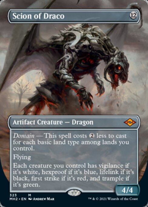 Scion of Draco (Borderless) (Modern Horizons 2) Near Mint Foil