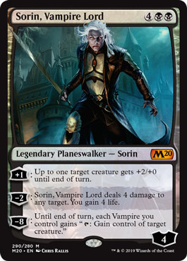 Sorin, Vampire Lord (Magic 2020 Core Set) Near Mint Foil