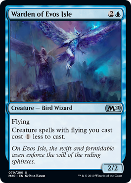 Warden of Evos Isle (Magic 2020 Core Set) Medium Play