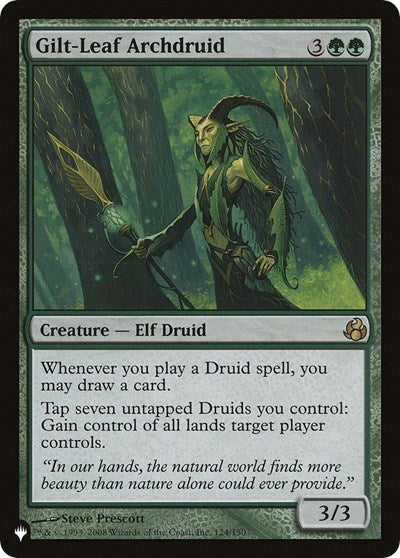 Gilt-Leaf Archdruid (The List) Medium Play