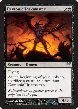 Demonic Taskmaster (Avacyn Restored) Medium Play