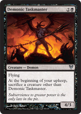 Demonic Taskmaster (Avacyn Restored) Medium Play