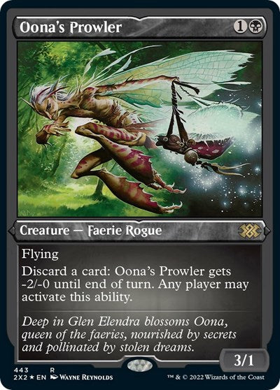 Oona's Prowler (Foil Etched) (Double Masters 2022) Near Mint Foil