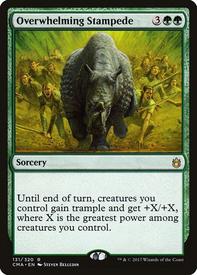 Overwhelming Stampede (Commander Anthology) Light Play