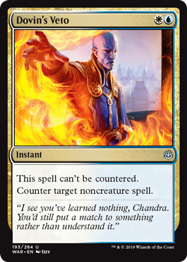 Dovin's Veto (War of the Spark) Near Mint
