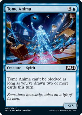 Tome Anima (Magic 2021 Core Set) Medium Play
