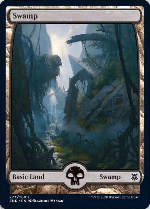 Swamp (273) (Zendikar Rising) Near Mint Foil