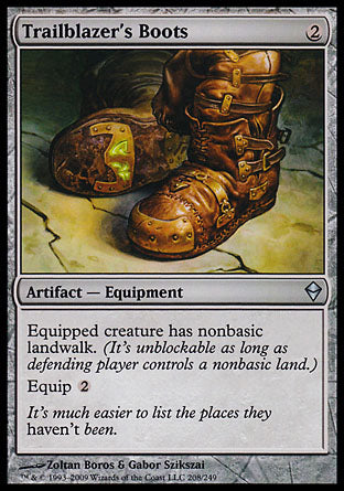 Trailblazer's Boots (Zendikar) Light Play