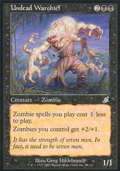 Undead Warchief (Scourge) Light Play