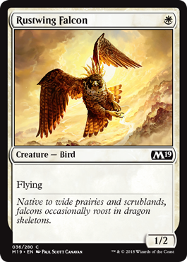 Rustwing Falcon (Magic 2019 Core Set) Near Mint